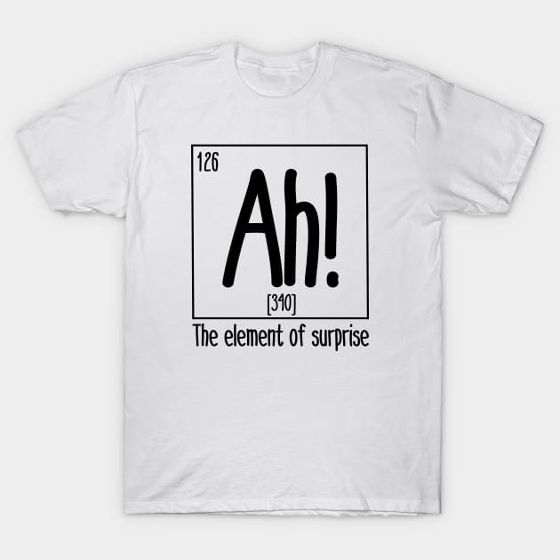 ah the element of surprise black T-Shirt by afmr.2007@gmail.com